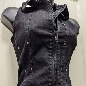 Black Denim Diesel Jumpsuit Romper